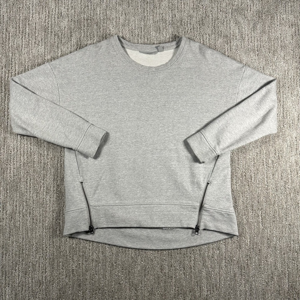 Athleta Womens S Cityscape Sweatshirt Pullover Gray Long Sleeve 868491-02 Zip